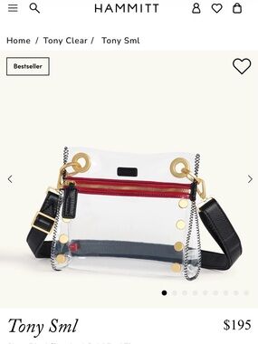 Hammitt Clear Crossbody. NWT.